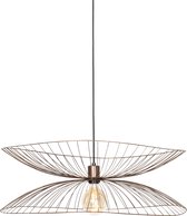 QAZQA pua - Design Hanglamp voor boven de eettafel | in eetkamer - 1 lichts - Ø 66 cm - Brons - Woonkamer | Slaapkamer | Keuken