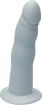 Ylva & Dite - Anteros - Realistische Siliconen dildo met zuignap - Voor mannen, vrouwen of samen - Handgemaakt in Holland - Pastel Grijs