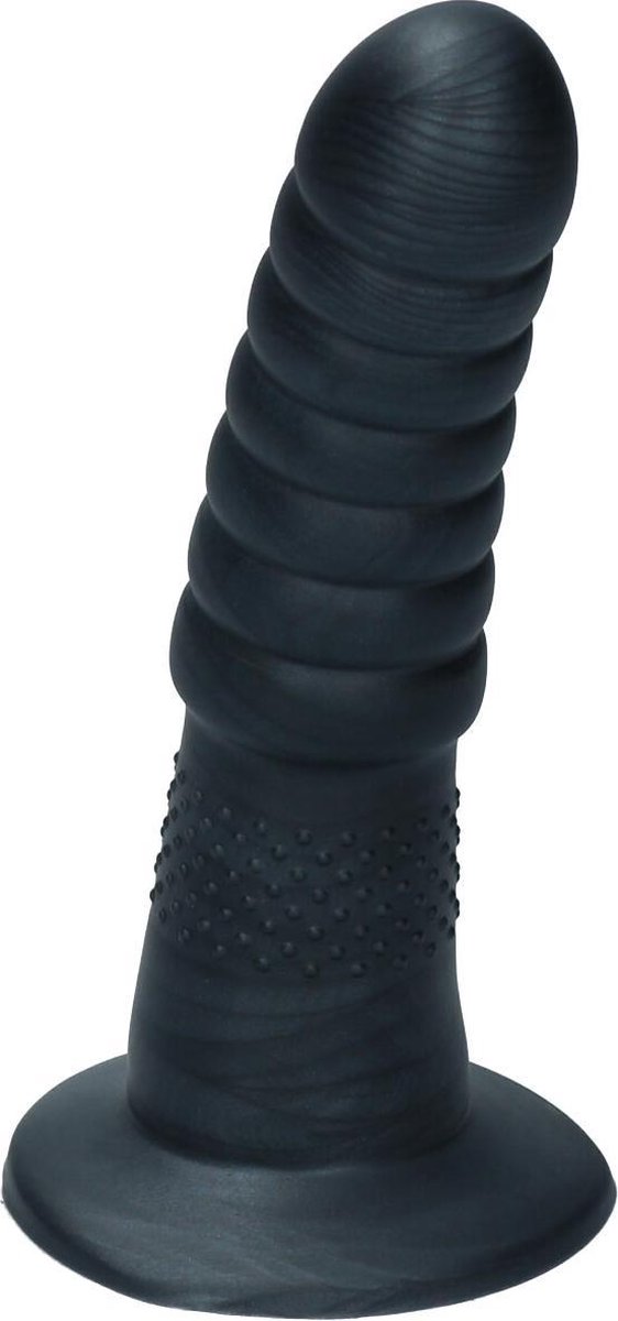 Goedkoopste Ylva & Dite - Aria - Siliconen Anale / Vaginale dildo - Made in Holland - Zwart Metallic