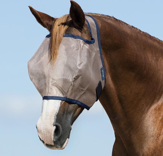 Foto: Horseware vliegenmasker mio no ears bronze blue full