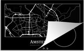 KitchenYeah® Inductie beschermer 90x52 cm - Kaart - Stadskaart - Plattegrond - Amsterdam - Kookplaataccessoires - Afdekplaat voor kookplaat - Inductiebeschermer - Inductiemat - Inductieplaat mat