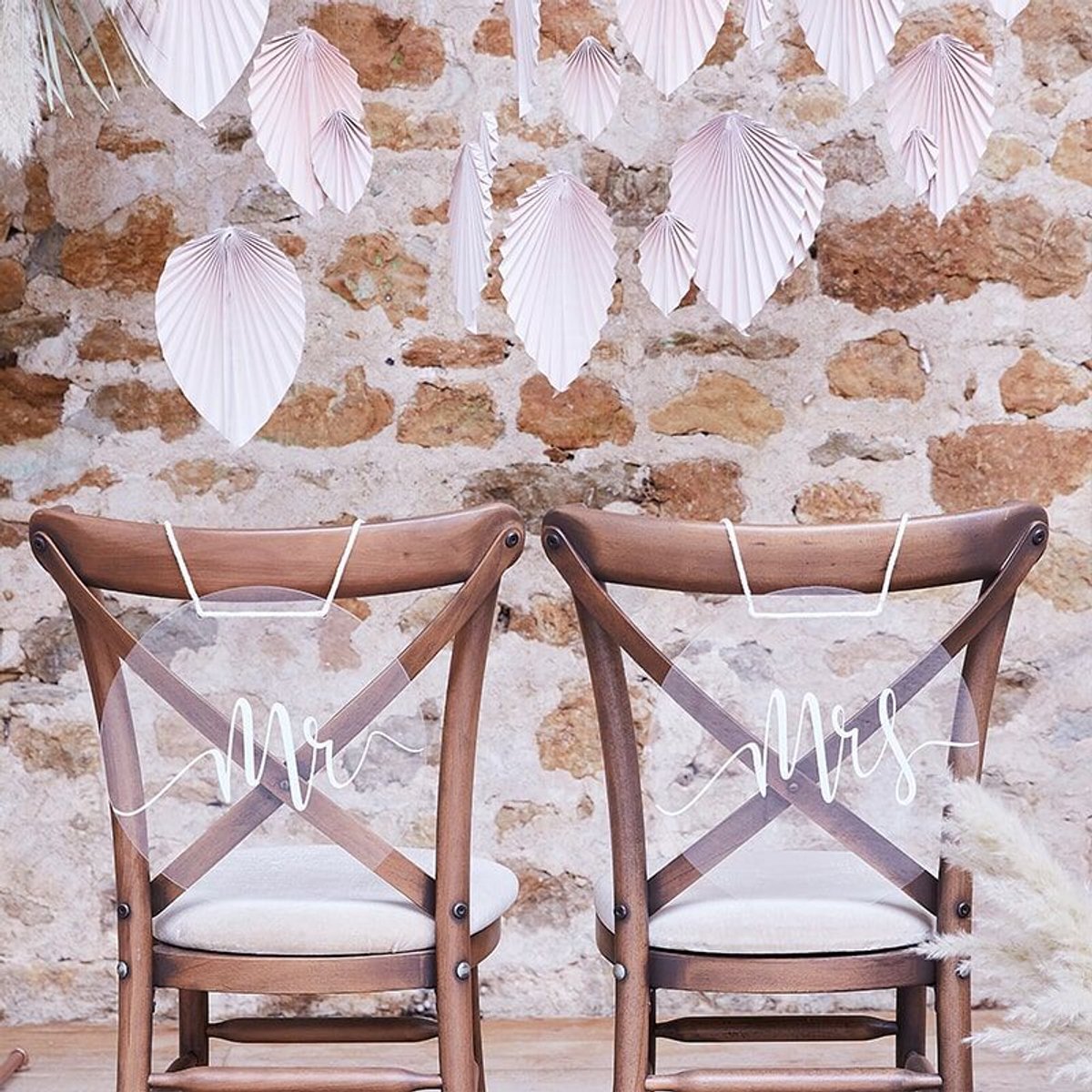 Ginger Ray - A Touch of Pampus - Mr & Mrs Stoel decoratie