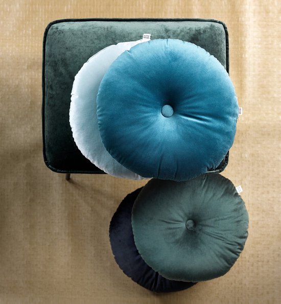 Dutch Decor OLLY - coussin ronde 40 cm Jadeite - vert