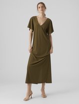 VERO MODA VMHIVAMOLLY FLARED SS ANKLE DRESS JRS Dames Jurk - Maat S