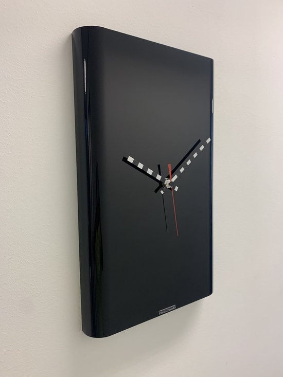 Horloge murale CHANTALBRANDO -- SARAGOSSA BLACK -- DESIGN MODERNE -- MADE IN HOLLAND