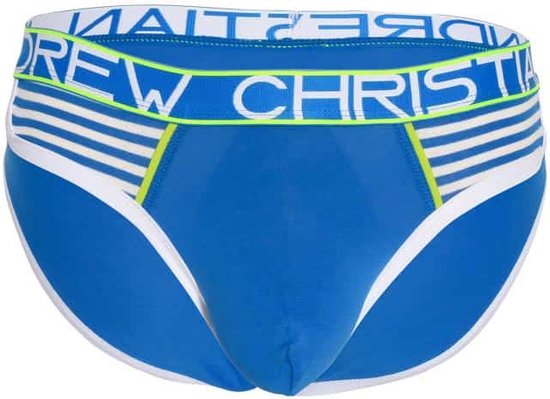 Andrew Christian ALMOST NAKED® Retro Brief Elect Blue - MAAT S - Heren Ondergoed - Slip voor Man - Mannen Slip