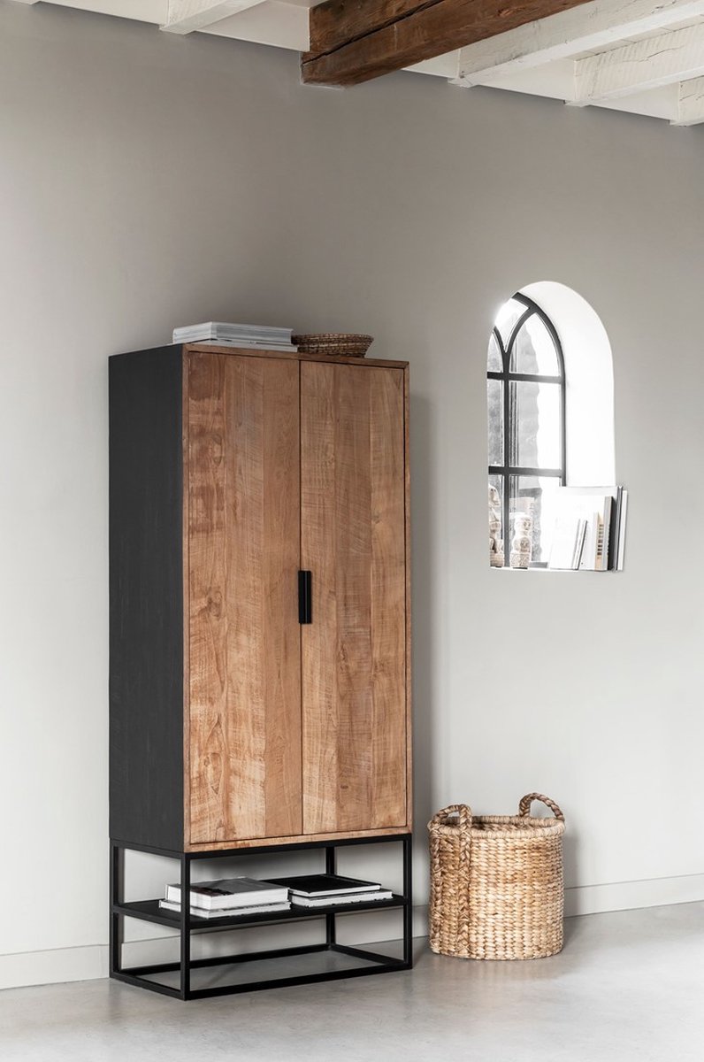 DTP Home Cosmo bergkast Teakhout – 80x40x180 cm