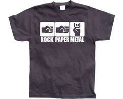 Rock-Paper-Metal - X-Large - Zwart