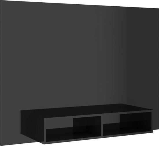 vidaXL-Tv-wandmeubel-135x23,5x90-cm-bewerkt-hout-hoogglans-zwart