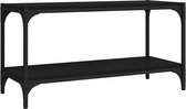 vidaXL-Tv-meubel-80x33x41-cm-bewerkt-hout-en-staal-zwart