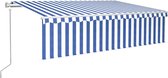 vidaXL-Luifel-automatisch-uittrekbaar-met-rolgordijn-6x3-m-blauw-wit