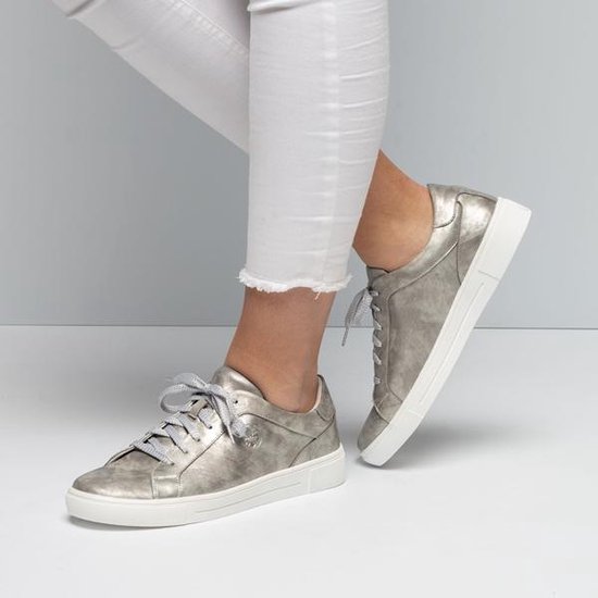 Rieker Dames N9110-90 - zilver | bol.com