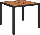 vidaXL-Tuintafel-met-houten-blad-90x90x75-cm-poly-rattan-zwart