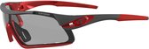 TIFOSI Davos Sportbril / Fietsbril - Race Red - Smoke Fototec lenzen - Pasvorm M-L