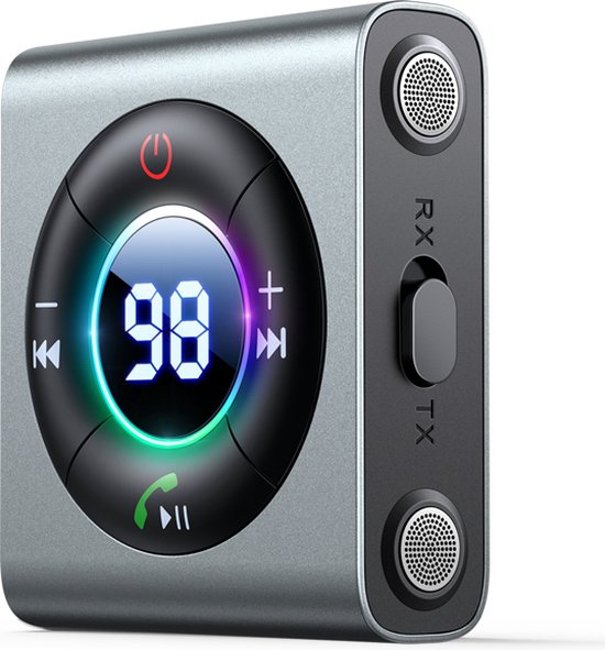 Recepteur Bluetooth 5.0 Voiture, Adaptateur Bluetooth Voiture 3,5mm Aux Jack  Avec Sans Fil Rduction Du Bruit Pour Stro Voiture/stro Domestique/casque