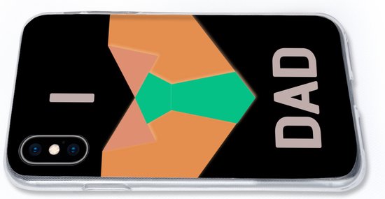 Coque iPhone Xs Max - Vaderdag - Citation - I Love Dad - Siliconen - Noël - Cadeaux - Chaussures Cadeaux