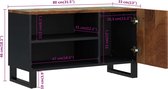 vidaXL - Tv-meubel - 80x33x46 - cm - massief - hout - gerecycled - en - bewerkt - hout