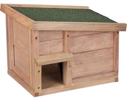 Egelhuis - hout - met bodem - 2 kamers