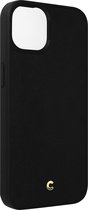 Zwart hoesje van Spigen - Hardcase Backcover - iPhone 13 Pro - Cyrill Leather Brick
