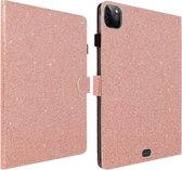 Glitter Case geschikt voor iPad Pro 11 , Air 2020 , 2022 Stand Functie Champagne