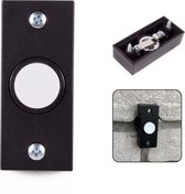 Plaque De Sonnette TronicXL – Métal Anthracite, LED Jaune, Encastrable, Design Moderne