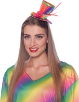 FOLAT BV - Gekleurde mini clown hoed voor volwassenen