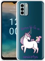 Cazy Hoesje geschikt voor Nokia G22 Born to be a Unicorn