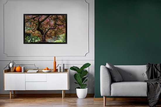 Boom - Bos - Herfst - Oranje - Fotolijst - Wanddecoratie - Poster