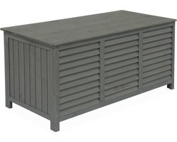 sweeek - Houten tuin opbergbox, castille, 330l, b30 x d64 x h60cm