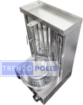 Trendopolis Elektrische Grill - Grill Apparaat met Spit - Grillplaat - Ultieme Grillervaring - Perfect voor Gyros - Shoarma en Rotisserie Gerechten - Verstelbaar - Luxe Design