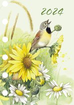 Hallmark - Organizer 16 maanden - 2024 - Marjolein Bastin - Vogels en bloemen - Week op 2 pagina's - (8 x 12,2cm)