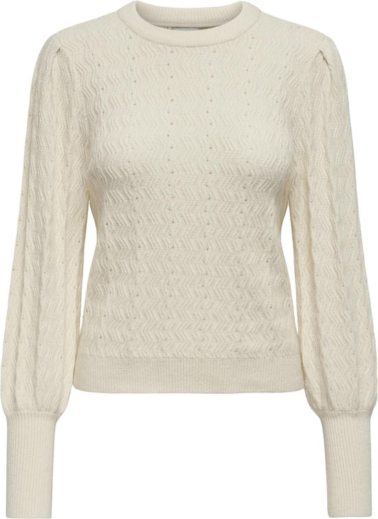 ONLY Onlkatia Ls Struct Puff O-Neck Cc Knt Women's Knitted - 4