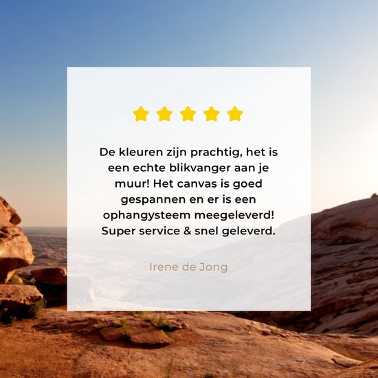 Tableau sur toile - Toile sur toile - Grotte - Désert - Nature - Soleil - Décoration murale - 90x60 cm - Toile - Salon