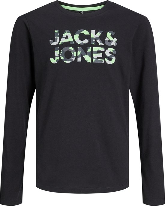 Jack & Jones Junior JJLUKE TEE CREW NECK JNR - T-shirt Con Stampa Black Jan24g0lq Q11