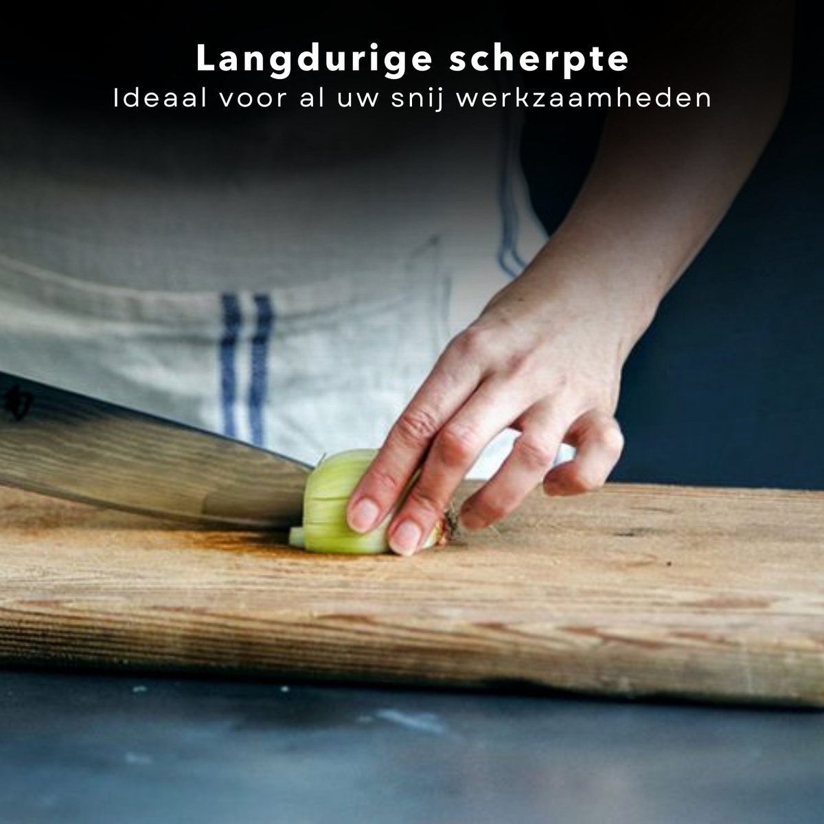 PRO Koksmes - 20 cm - RVS - Kunststof Handvat - Vlees, Vis & Groente - 33,5 cm - 270 gram