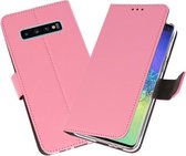 Bestcases Pasjeshouder Telefoonhoesje Samsung Galaxy S10 Plus - Roze