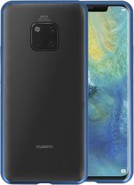 Magnetic Back Cover voor Huawei Mate 20 Pro Blauw - Transparant