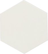 Cifre Cerámica Hexagon Timeless Vloer- en Wandtegel White Mat 15x17cm Vintage Mat Wit