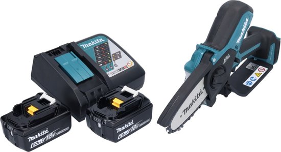 Makita DUC 101 RG accu takkenschaar 18 V 10 cm borstelloos + 2x accu 6,0 Ah + oplader van Makita — afbeelding 2