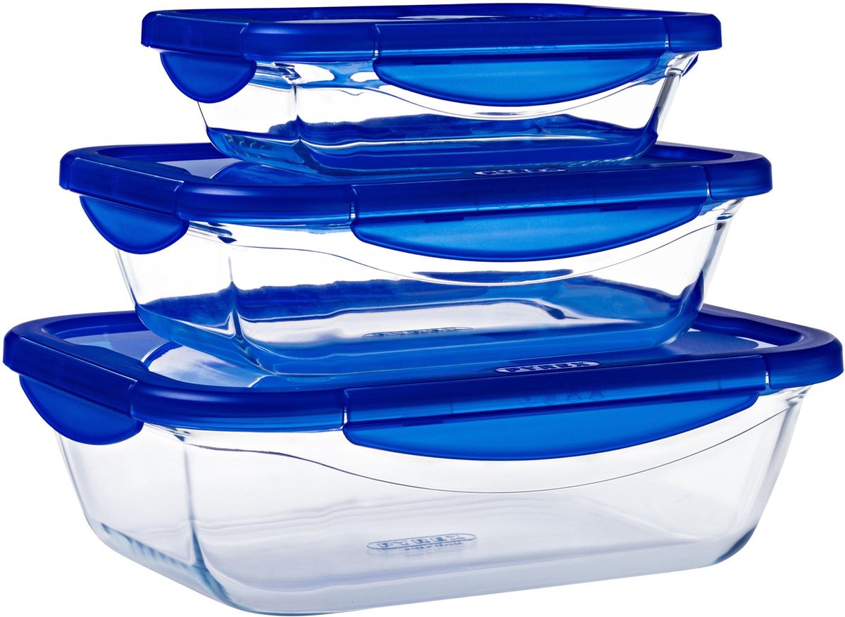 Pyrex - Cook & Go Schaal Rechthoek met Deksel 0,8 liter - Transparant — cadeau in Koken & Dineren - foto 3