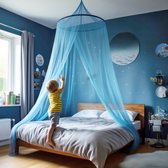 Blauwe Klamboe Hemelbed voor Kinderkamer of Volwassenen - Blauw Hemeltje en Bedtent - Baby Muggennet Decoratie
