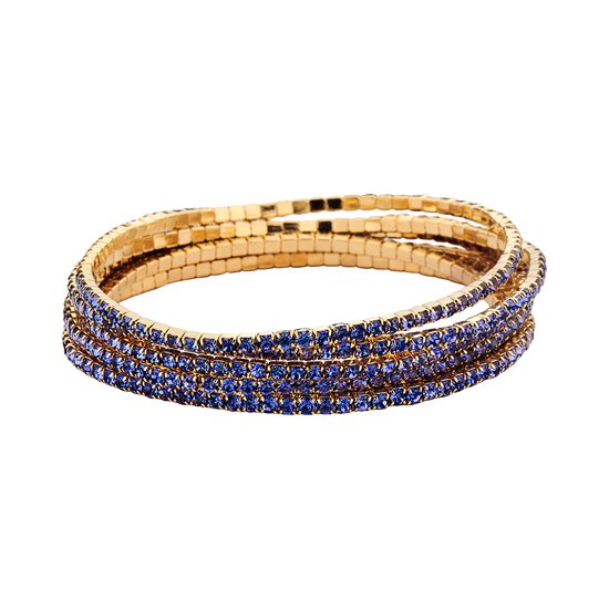 Les Cordes - PAN56 (AB) - Armband - Blauw - Metaal - Juwelen - Sieraden - Dames