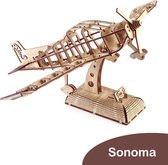 Tree D Puzzle Vliegtuig - Sonoma Houten Vliegtuig Model Kit - Vliegtuig 3D Puzzels voor Volwassenen en Kinderen - 3D Puzzel Model Kits voor Volwassenen – Breinbreker