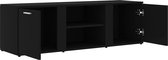 vidaXL - Tv-meubel - 120x34x37 - cm - bewerkt - hout - zwart