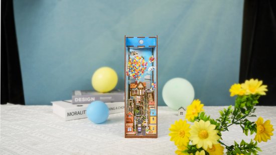 Tonecheer Book Nook : Voyagez avec le vent | Casse-tête 3D en bois | Éclairé | Capteur | Maison miniature DIY | TQ126
