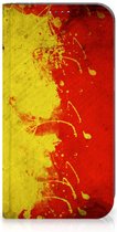 Smartphone Hoesje Geschikt voor iPhone 15 Portemonnee hoesje Belgische Vlag