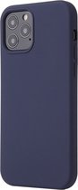 iPhone 15 PRO Hoesje - Liquid Case Siliconen Cover - Shockproof - Navy Blauw - Provium