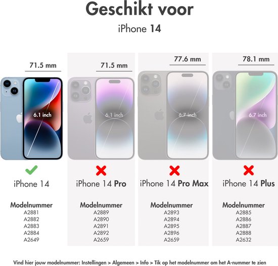 imoshion Hoesje - Geschikt voor iPhone 14 - Rugged Air Case - Transparant