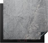 Inductie beschermer - Beton print - Grijs - Betonlook - Vintage - Industrieel - Inductie fornuis - Kookplaat - 60x52 cm - Afdekplaat - Kookplaat beschermer