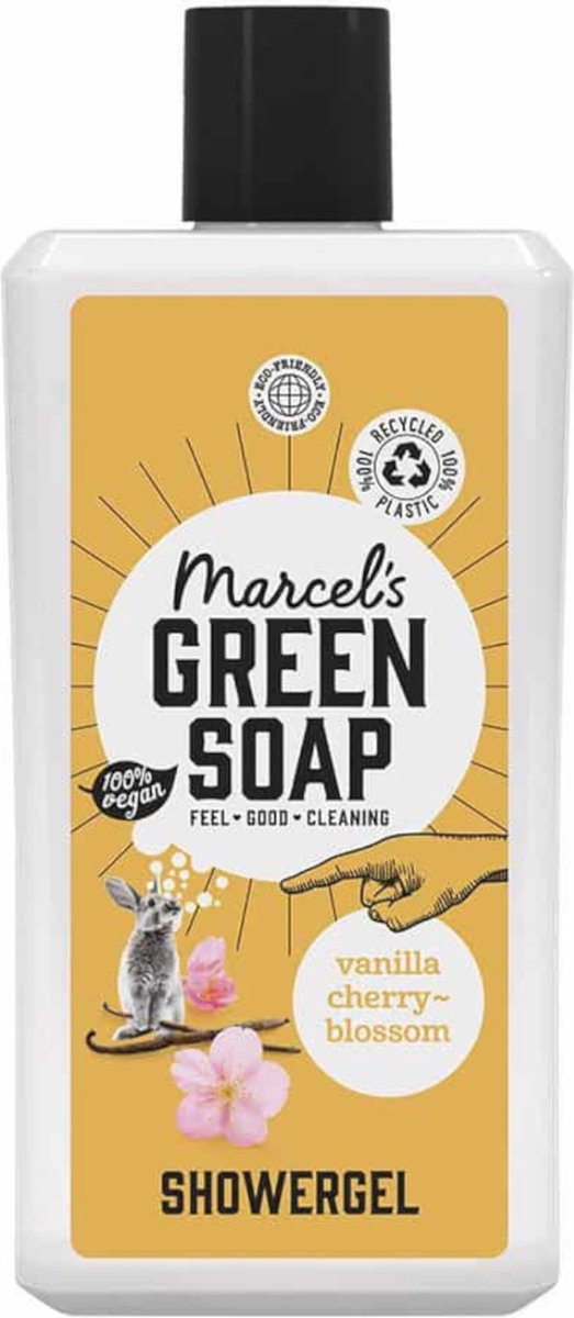 Marcel's Green Soap Vanille & Kersenbloesem - Douchemiddel - 500 ml